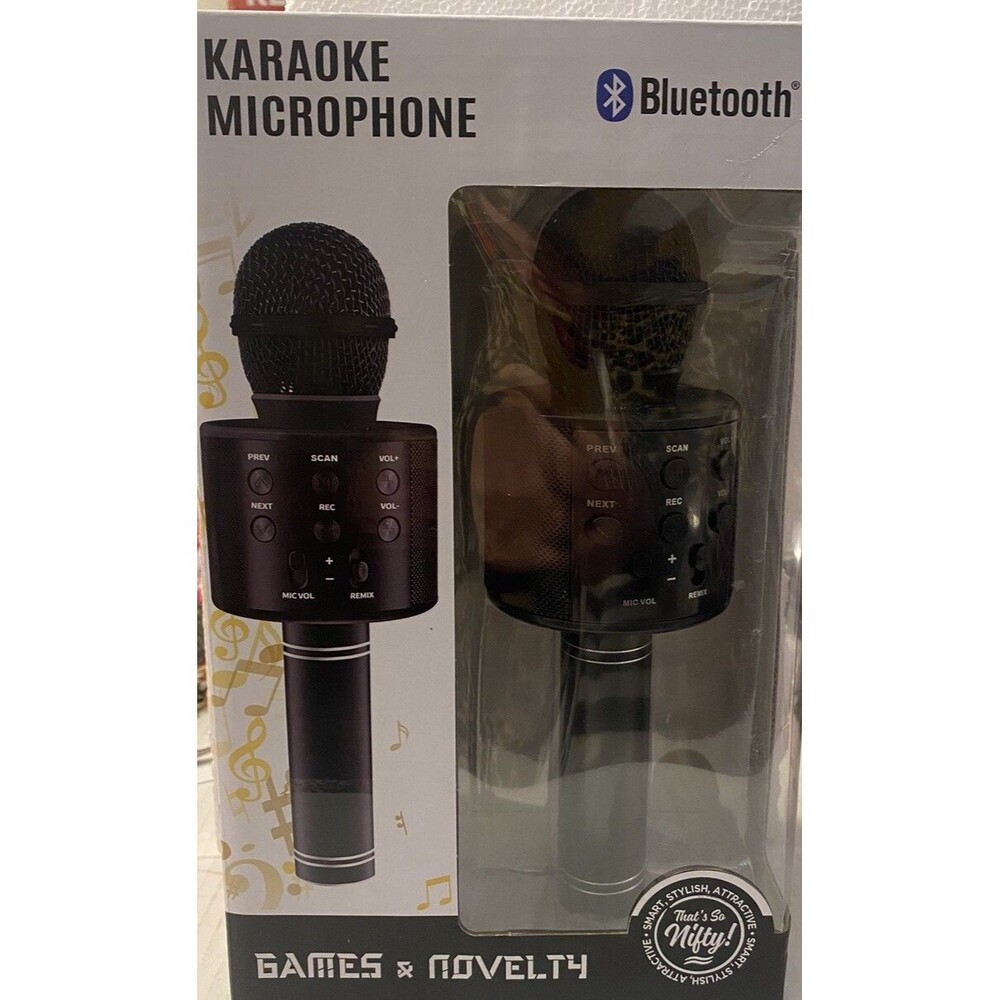 Nifty Karaoke Microphone Bluetooth Open Box 2023 Games & Novelty Never Used